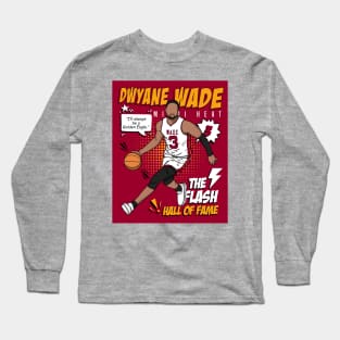 Dwyane Wade Comic Art Long Sleeve T-Shirt